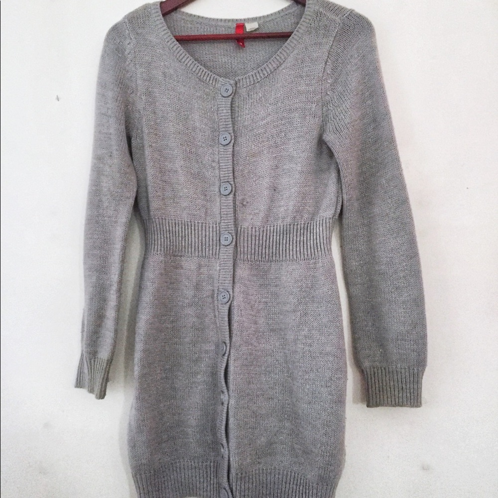 Gray Sweater Dress